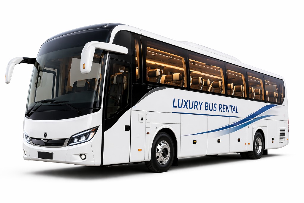 40 seater luxury bus rental India — premium AC coach for weddings and corporate travel