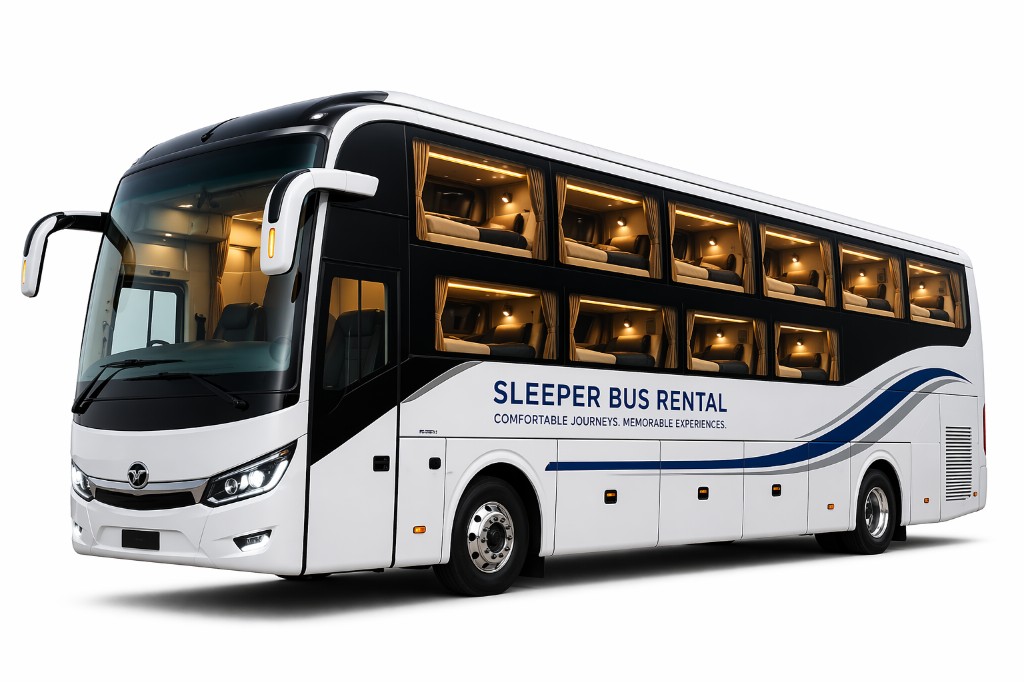 sleeper bus rental India — overnight AC sleeper coach for outstation travel